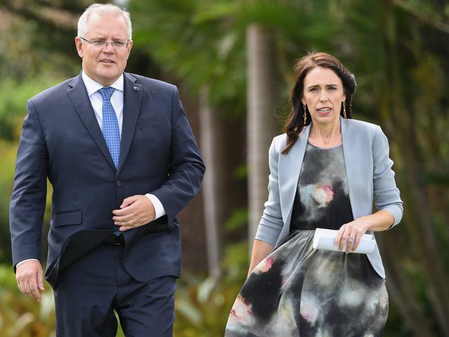 New Zealand Prime Minister Jacinda Ardern last month accused her Australian counterpart Scott Morrison of deporting “your people and your problems”. Picture: James D. Morgan