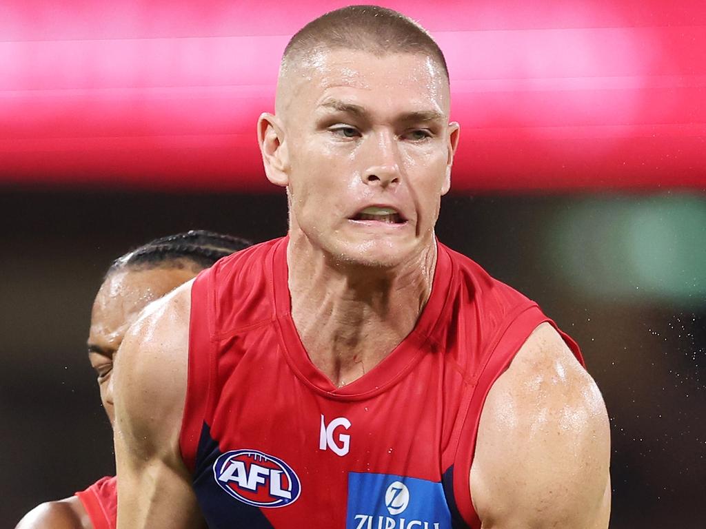 Tomlinson is out of the Dees team. (Photo by Matt King/AFL Photos/Getty Images)