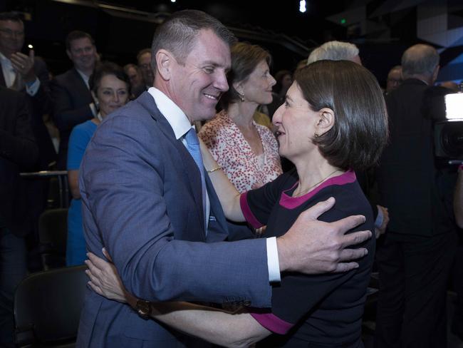 Mike Baird still keeps in touch with NSW Premier Gladys Berejiklian. Picture: Chris Pavlich