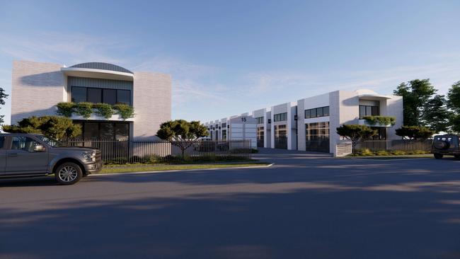 Artist impression of a new Warehouse development planned for Bundall on the former site of the Iceland ice skating rink. Picture: Supplied