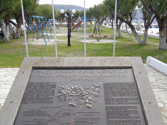 One of many memorials on the island. Picture: John Burfitt