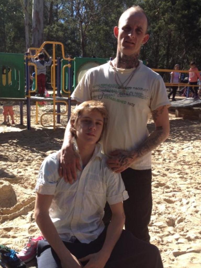 Robert Leuthwaite Jr and Matthew Leuthwaite, then 18, in 2014.