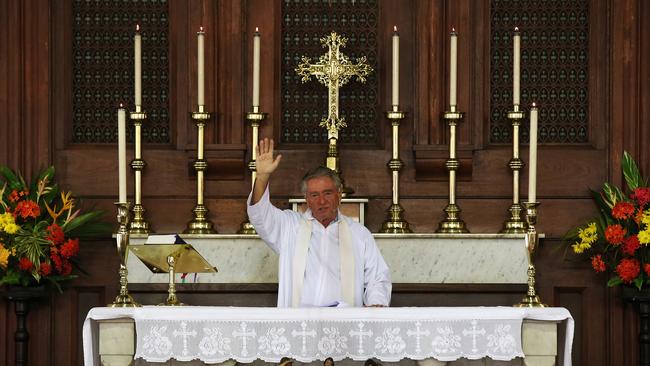 Christians from all over the far north will gather at churches on Christmas Eve/Day to mark the birth of Christ in the most traditional manner. Reverend Rod Gooden led the congregation at St John Anglican Church in the city in 2023. PICTURE: BRENDAN RADKE