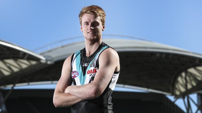 Willem Drew made his debut in 2019 – his third season on Port’s list. Picture: Sarah Reed