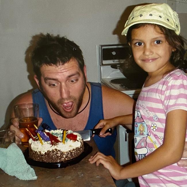 Omega Ruston with daughter Tylah.