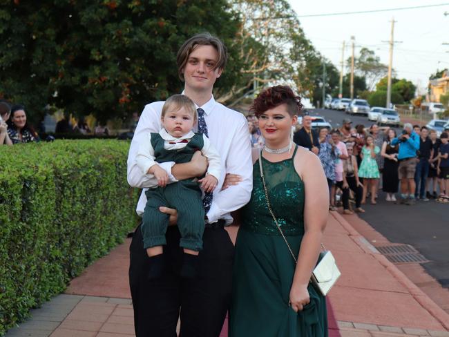 Lauryn Passmore-Perren, James and Jai at the 2023 Isis State High School formal. Image credit: Isis SHS.