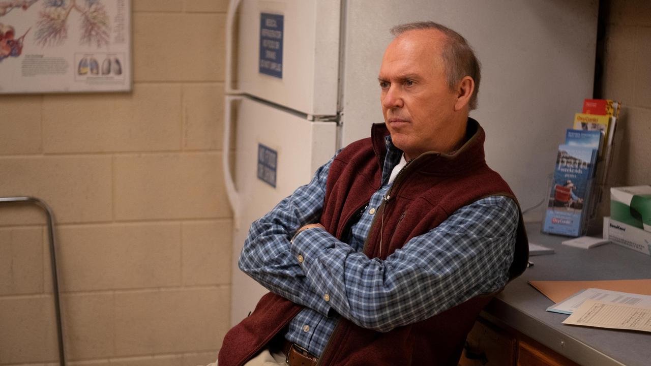 Michael Keaton as a mining town doctor in Dopesick, which is streaming on Disney+. (Photo by: Gene Page/Hulu)