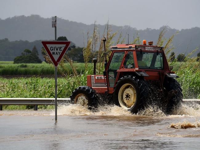 GOLD COAST, AUSTRALIA - NewsWire Photos DECEMBER 15 2020: Flooding around Murwillumbah as wild weather battered south-east Queensland and north-east NSW. Picture: NCA NewsWire / Steve Holland