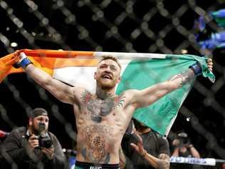 THE NOTORIOUS: Trash-talking Featherweight Champion Conor McGregor has taken UFC - and the world - by storm, and reaffirmed his place as one of the most lethal men inside the Octagon when he knocked out Jose Aldo in 13 seconds. Picture: John Locher