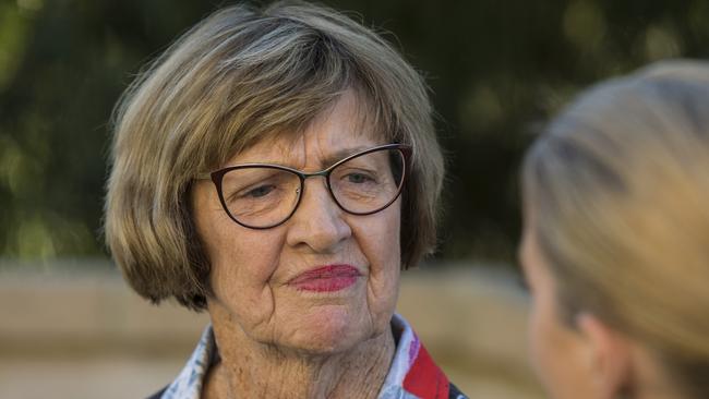 Margaret Court hopes her career would convince the public to keep supporting her name on the stadium. Picture: Ross Swanborough