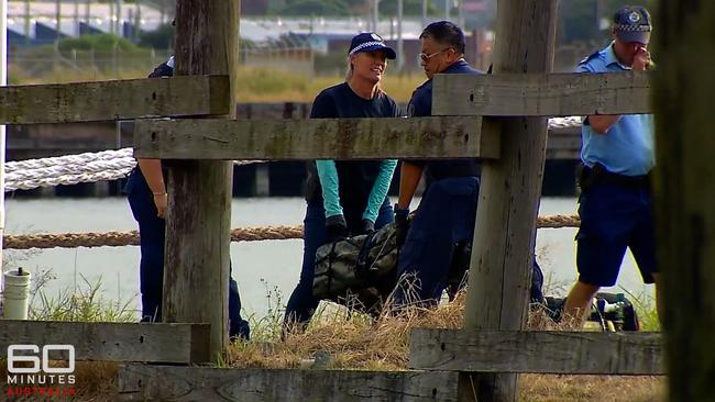 Police intercept a cocaine haul in Newcastle in 2022. Picture: Channel 9 and 60 Minutes