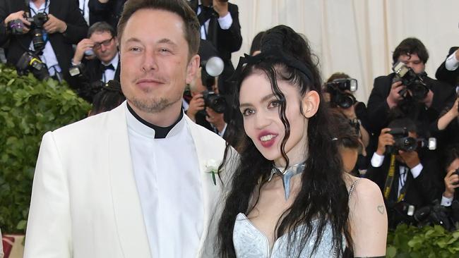 Elon Musk and Grimes attend the Met Gala on May 7, 2018 in New York City. Picture: Neilson Barnard/Getty Images