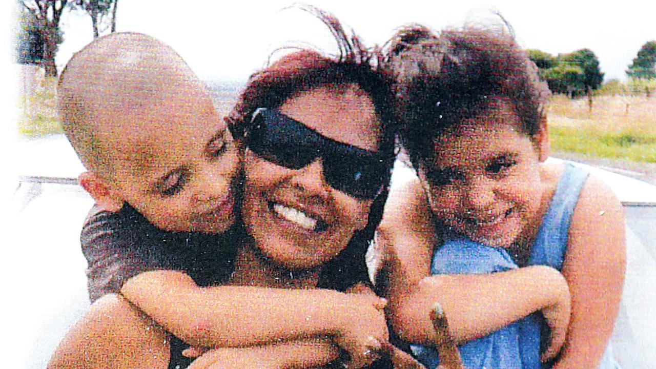 Korey and Amber with their mother, Adeline Yvette Wilson-Rigney. Picture: Supplied