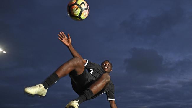 Ex Burundian refugee Vianne Kurikwimana will watch Barcelona B in action this weekend. Picture: Tom Huntley