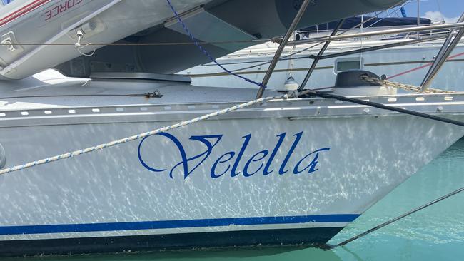 The man, known as Derek, had been living on board a boat named ‘Velella’ on arm B &amp; C at Coral Sea Marina, Airlie Beach. Picture: Kirra Grimes