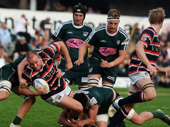 Eastern Suburbs up against Randwick in the Shute Shield at Coogee Oval.