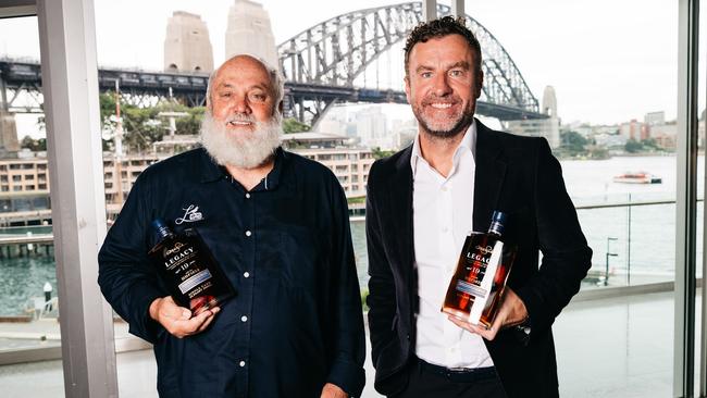 Lark Distilling founder Bill Lark and former boss Geoff Bainbridge; Lark, which runs several whiskey distilleries in Tasmania, is backed by some of the most prominent figures in Australia’s food and alcohol industry