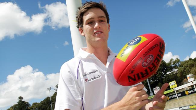 Forster after being drafted by Fremantle. Picture: File