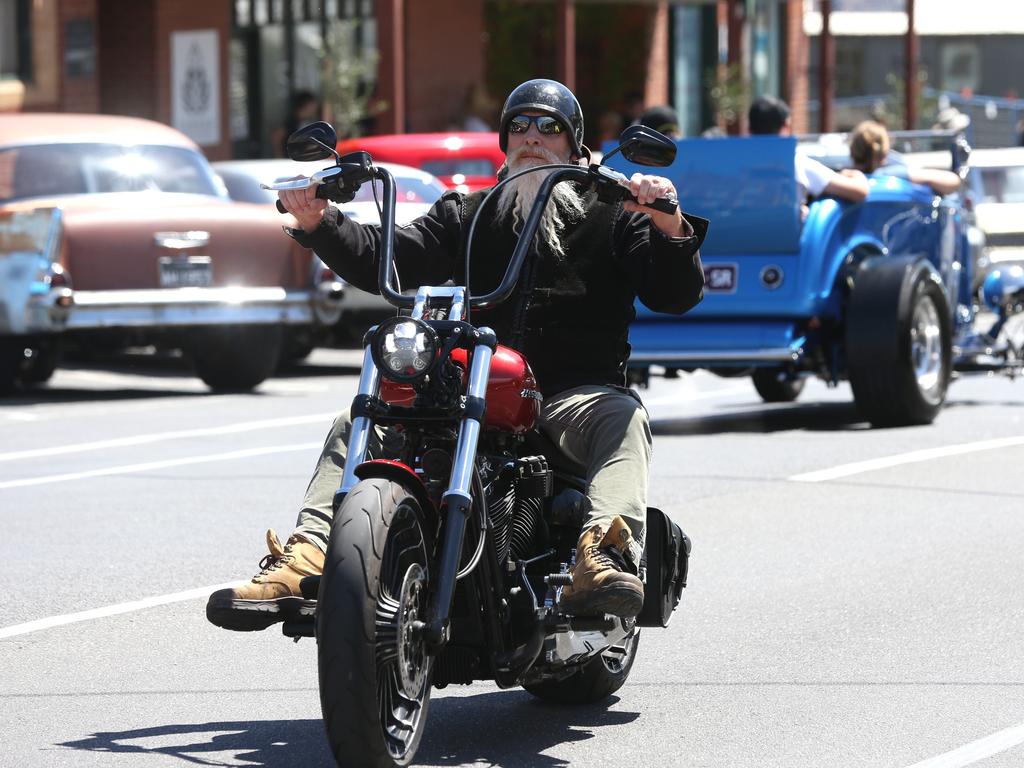 The annual Queenscliff Rod Run may have been called off this weekend, but rev heads still flocked to the town for an "unofficial" meet. Picture: Mike Dugdale