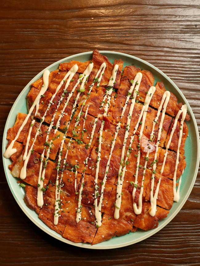 Kimchi Jeon at Plus 82 Pocha. Picture: Calum Robertson