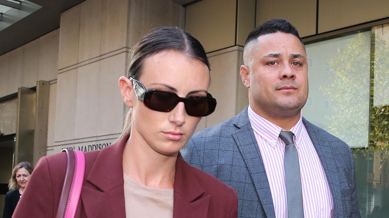 Hayne’s wife, Amellia Bonnici, has been supporting her husband throughout the trial. Picture NCA Newswire / Gaye Gerard