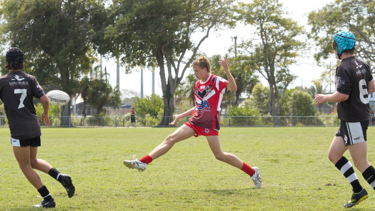 Jaxon Purdue in the Magpies and Norths clash in the RLMD U16s semi final, August 21, 2021. Picture: Marty Strecker