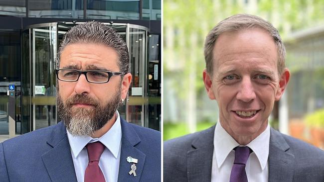 Alex Caurana (left) Shane Rattenbury (Right). Picture: Julia Kanapathippillai