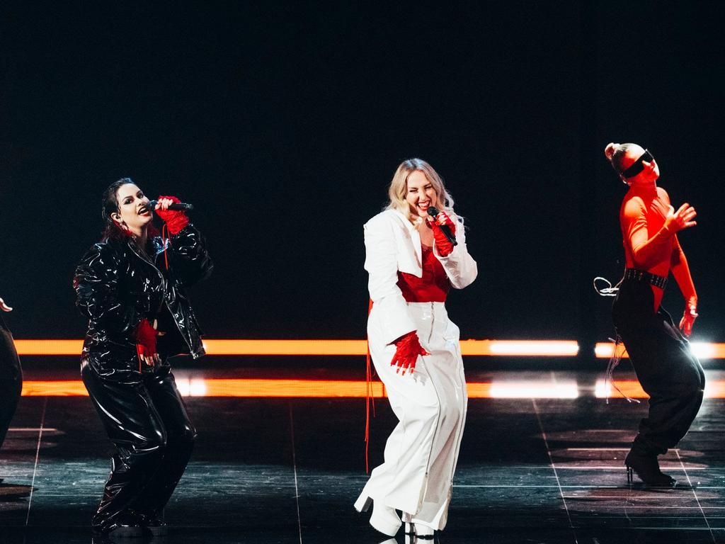 Teya and Salena of Austria at 2023 Eurovision in Liverpool. Picture: Sarah Louise Bennet / EBU