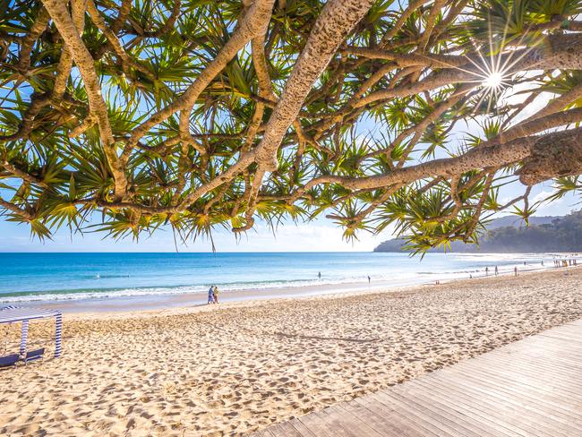 Noosa's Main beach on the Sunshine Coast.