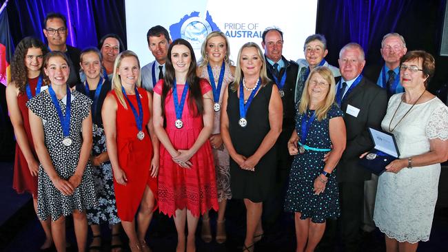 The Pride of Australia award winners. Picture: Toby Zerna