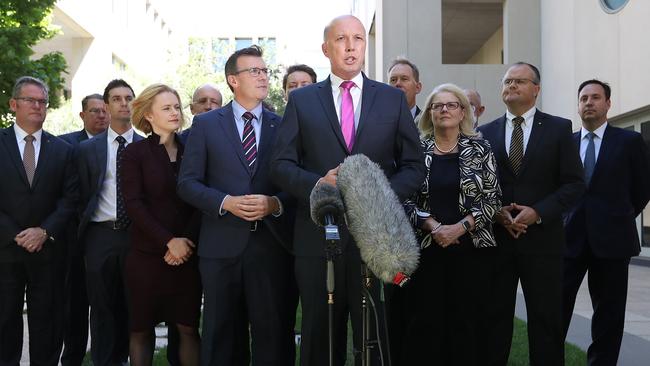 Urban Infrastructure Minister Alan Tudge with Minister for Home Affairs Peter Dutton said the Cross River Rail project was already fully funded by the state Labor Government and the federal government would not add to that money. 