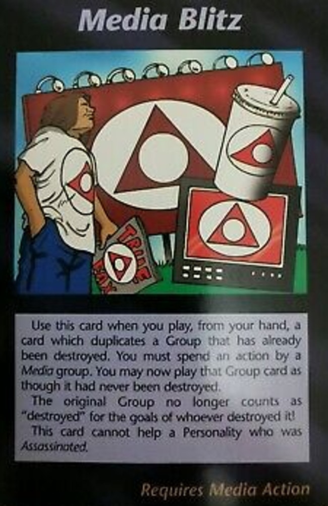 Illuminati Card Game 1994 international Communist Conspiracy As its action,  the COC can supply one Bevastated