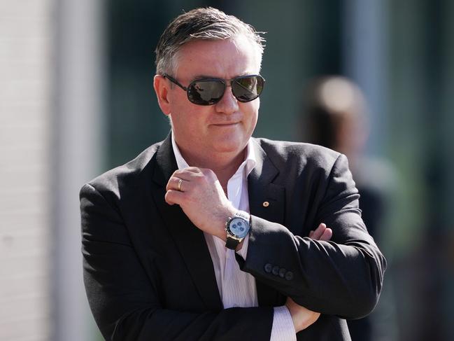 Magpies President Eddie McGuire is seen during a Collingwood training session at the Holden Centre in Melbourne, Wednesday, September 4, 2019. (AAP Image/Michael Dodge) NO ARCHIVING