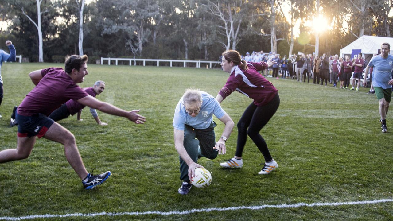 Anika Wells argued she touched Mr Albanese before he scored. Picture: NCA NewsWire / Gary Ramage