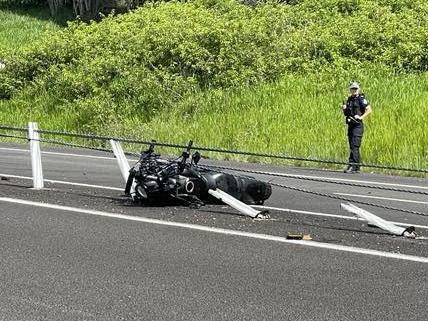 Rider fighting for life after motorbike crash on Old Bruce Highway