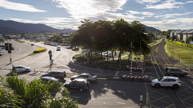 The dark leafy section of street where the assault took place. Picture: Marc McCormack