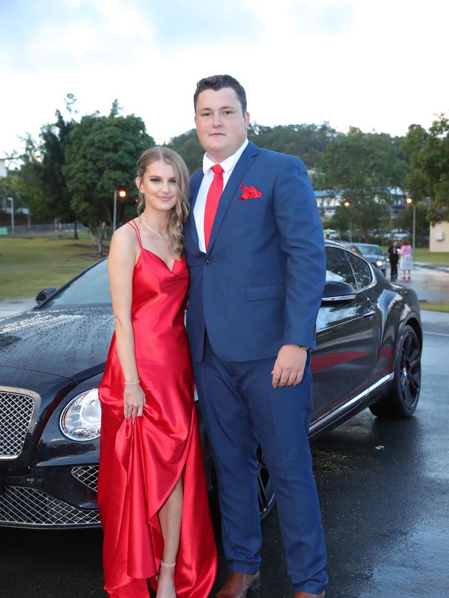 Pacific Pines High formal, at the school. Lilli Van-Rooyen & Thomas Rodrick Picture Glenn Hampson