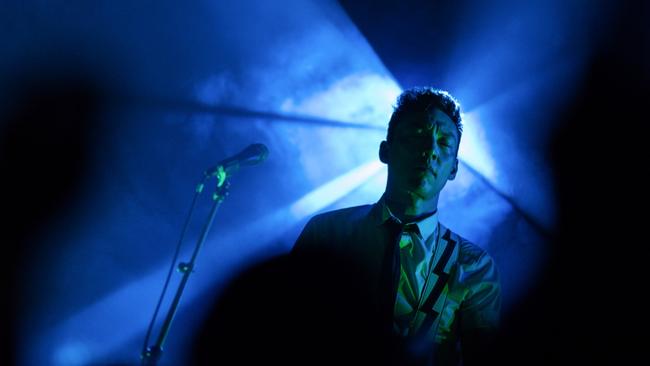 Quan Yeomans from Brisbane band Regurgitator, performing at The Zoo in Brisbane. Picture: Jennifer Dudley-Nicholson