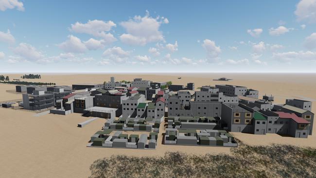 Downer FKG's project scope at Shoalwater Bay Training Area included the construction of a 1,000 troop urban operations training facility to provide troops with a realistic setting to do training in.