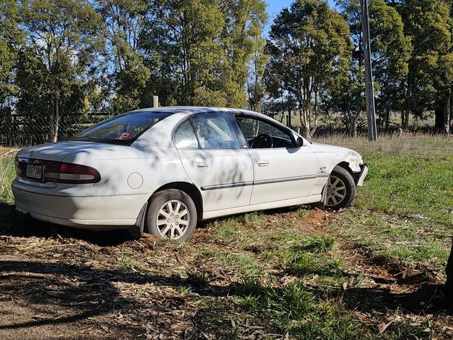 The front axle of Mr Norton’s ute was snapped.