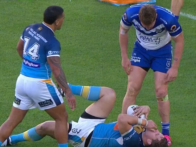 Dylan Napa blew up at Jarrod Wallace.