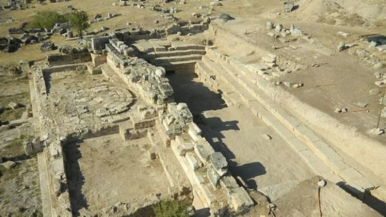 Researchers in 2018 discovered that the Ploutonion was filled with volcanic carbon dioxide. Picture: Archivio Missione Archeologica Italiana a Hierapolis