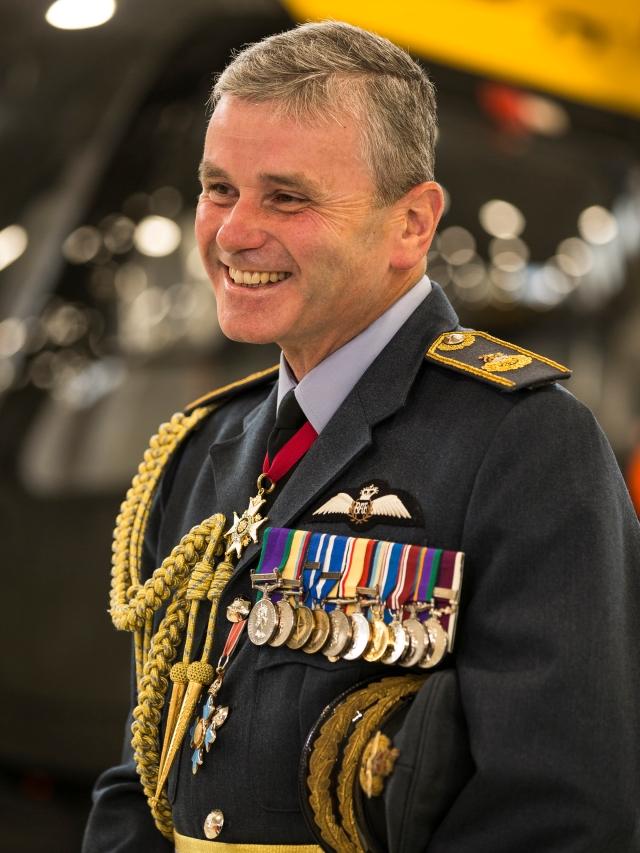 Air Marshal Andrew Turner, 54, was questioned by police after a neighbour accused him of exposing himself. Picture: UK Government.