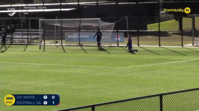 Amlani Tatu from South Australia scores a goal