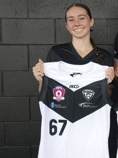 Scarlett Featherstone made herr QAFLW debuts for Southport earlier this year.