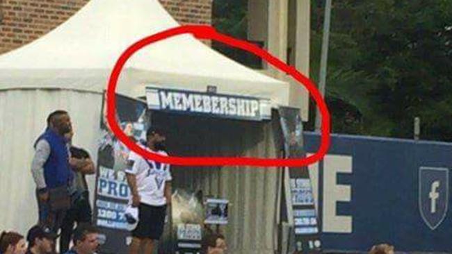 Someone at the Bulldogs needs to spell check.