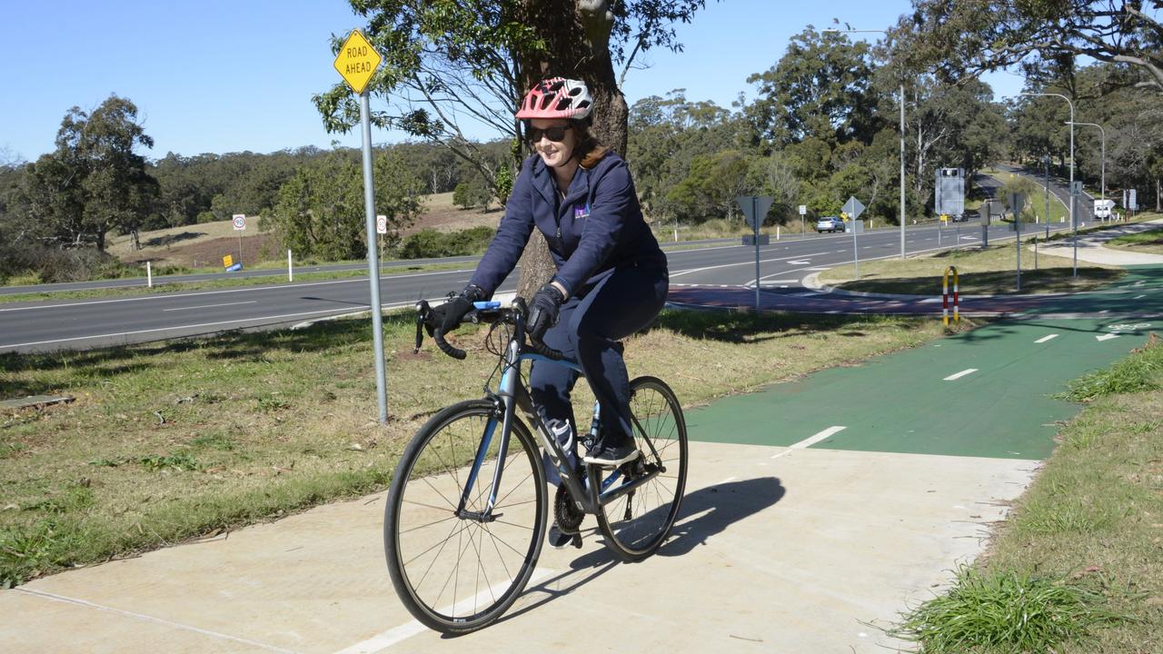 Highfields resident and owner of MET Phys Sarah Mengel wants to see funding for construction of stage 2 of Highfields bikeway.