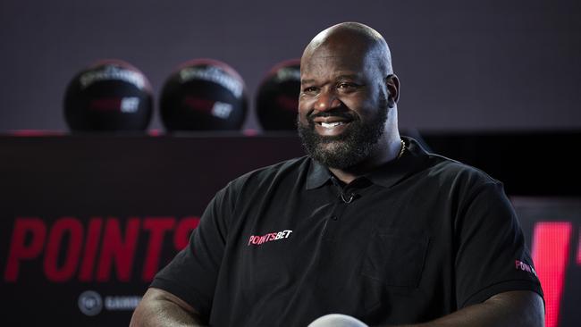 Shaquille O'Neal starred in PointsBet’s advertising campaign. Picture: Brett Hemmings/Getty Images