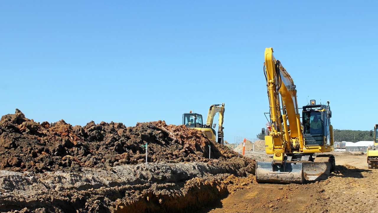 Earthworks on the Aura Business Park have begun.