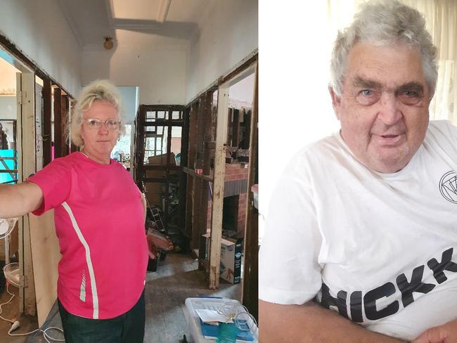 Ray parry and Donna Walker are flood victims